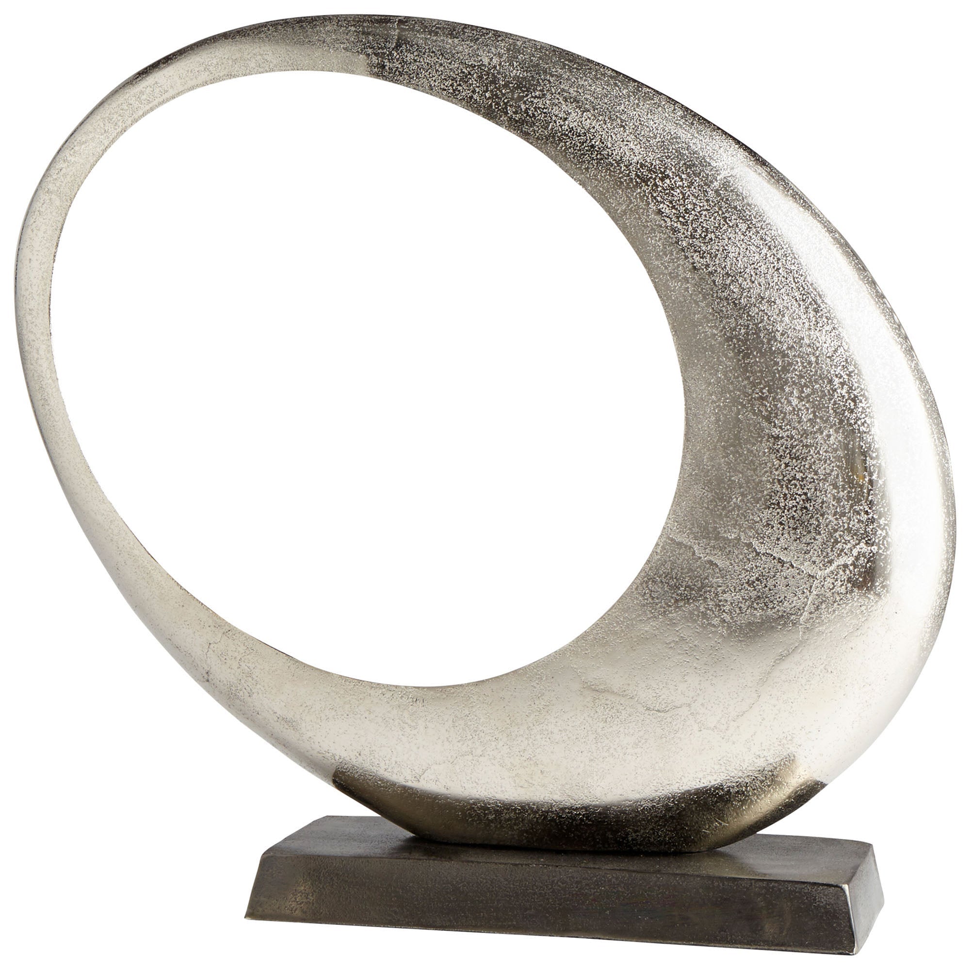 Cyan Design 08898 Clearly Through Sculpture - Raw Nickel - Medium