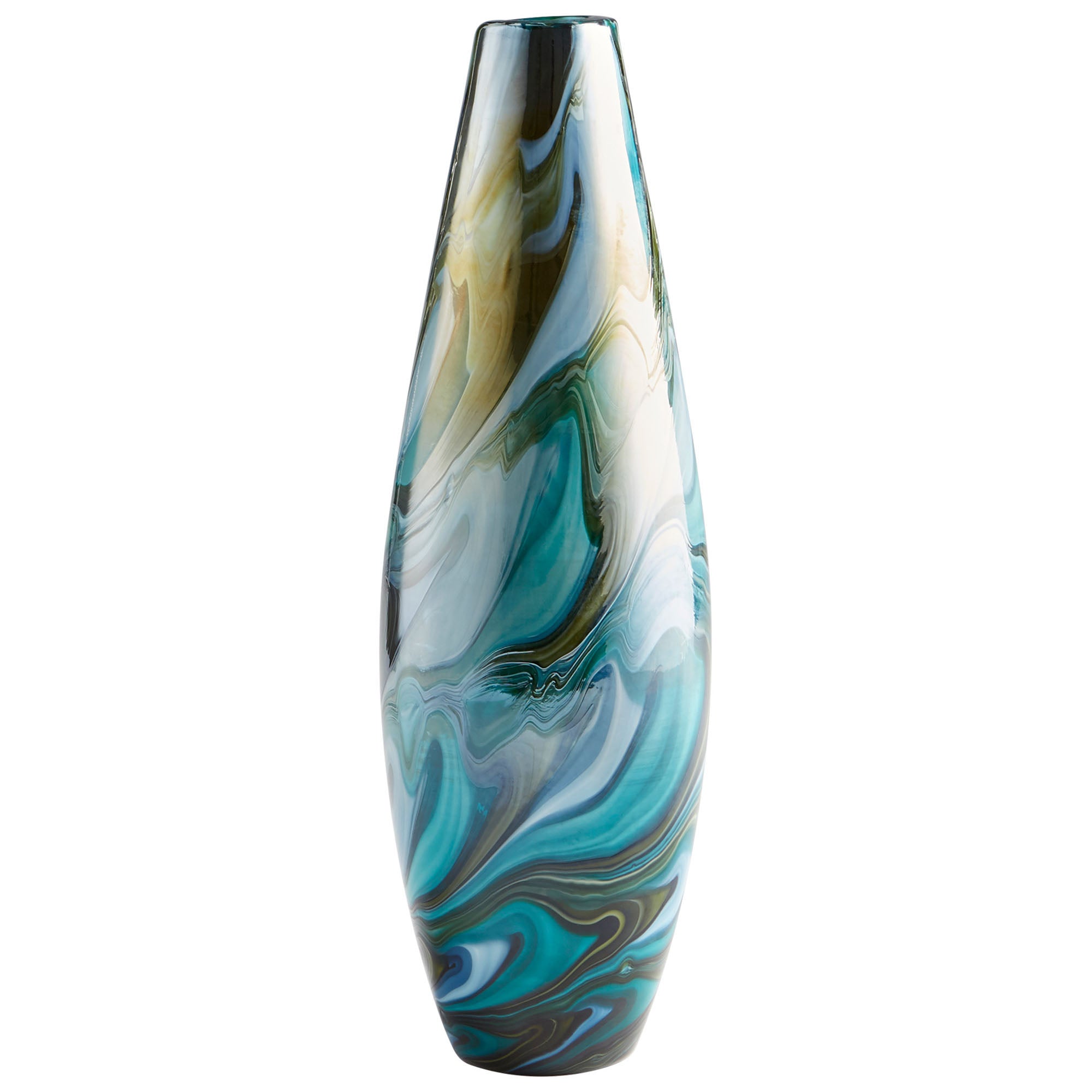 Cyan Design 09502 Chalcedony Vase - Multi Colored Blue - Medium