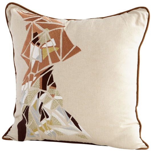 Cyan Design 09404-1 Pillow Cover - Brown - 18 x 18