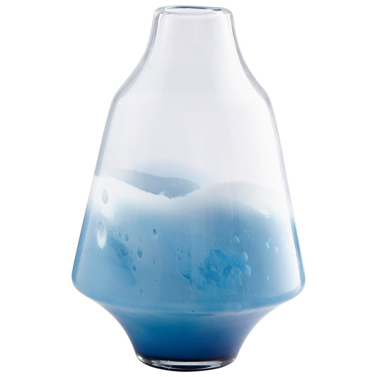 Cyan Design 09167 Water Dance Vase - Clear And Cobalt - Large