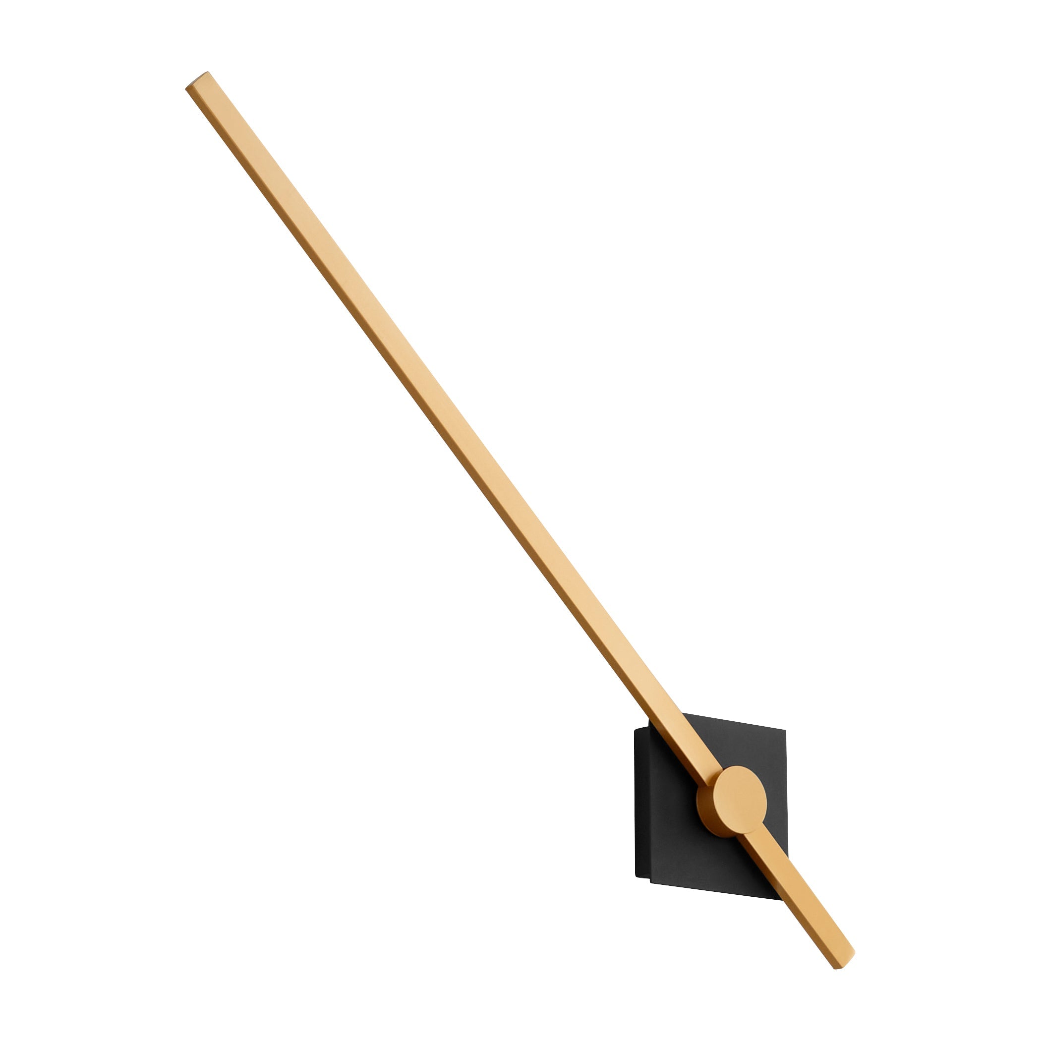Oxygen Zora 3-51-1550 Vanity LED Sconce 32 Inch with Matte White Acrylic Lens 3000K Modern - Black W/ Industrial Brass
