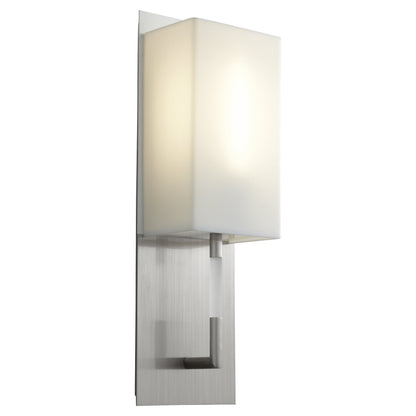 Oxygen Epoch 3-564-224 Modern Sconce - Satin Nickel W/ Matte White Acrylic