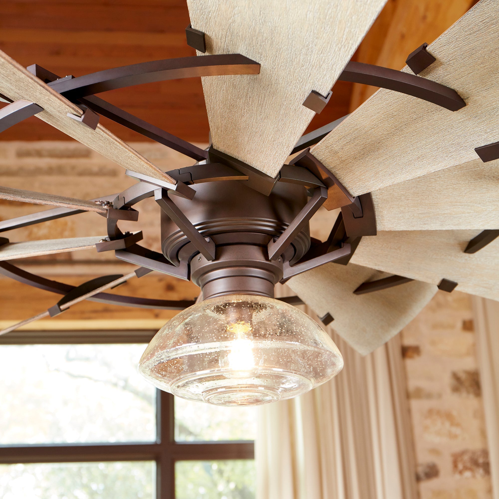 Quorum Windmill 95210-86 Farmhouse Ceiling Fan - Oiled Bronze