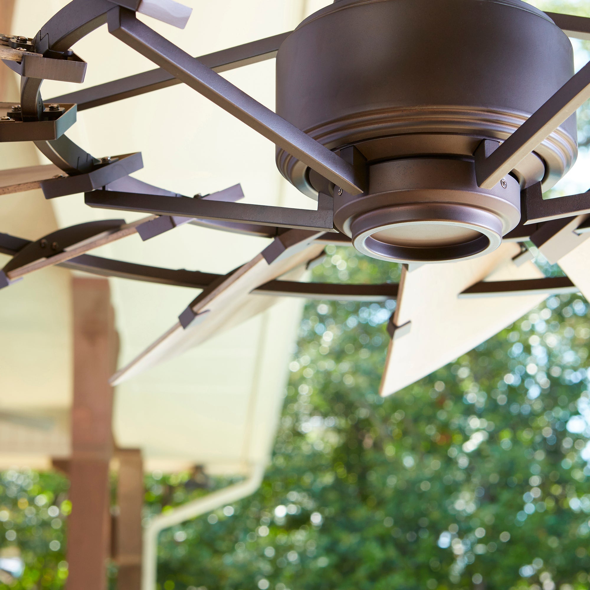 Quorum Windmill 196015-86 Patio Fan - Oiled Bronze