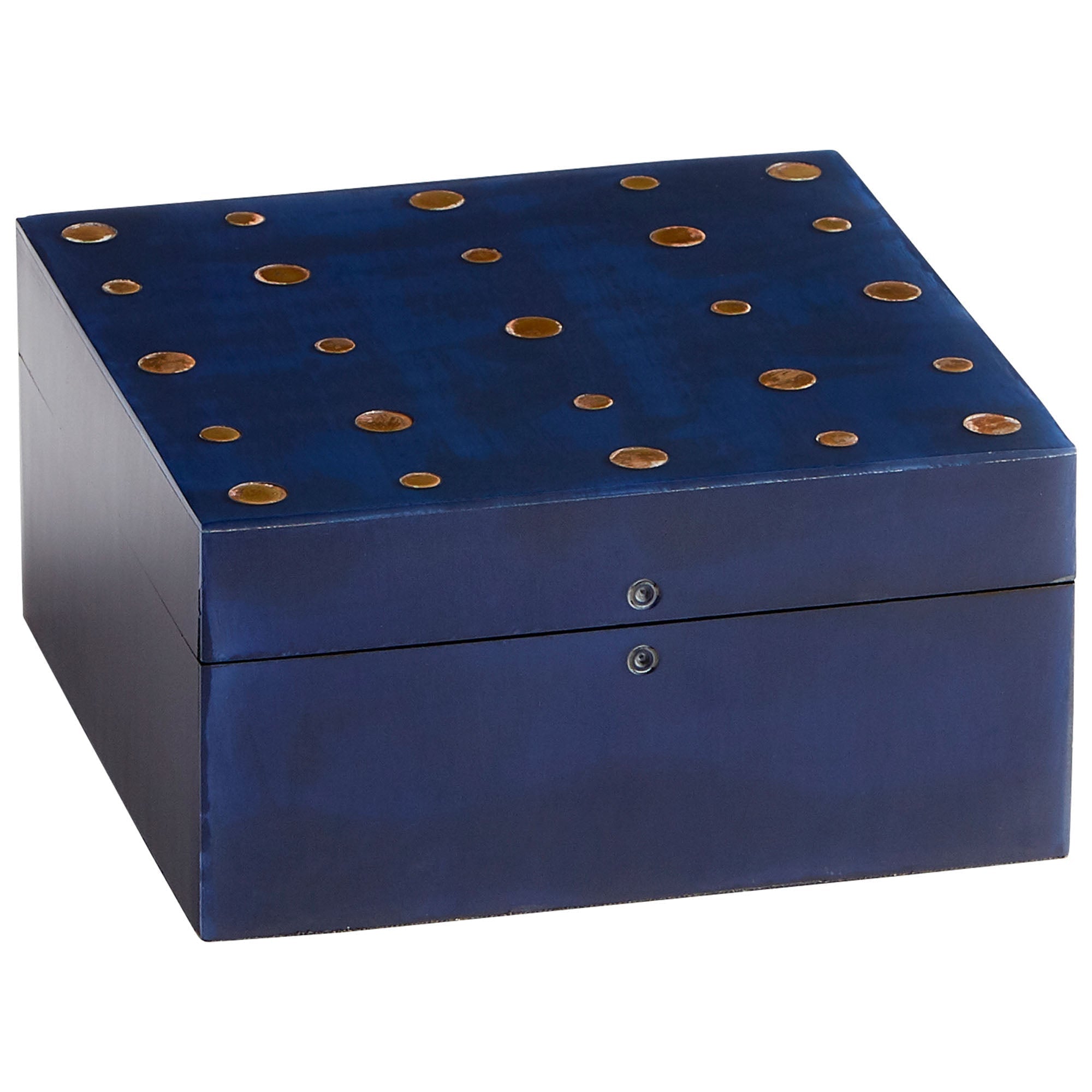 Cyan Design 09789 Dotty Container - Black And Brass - Large