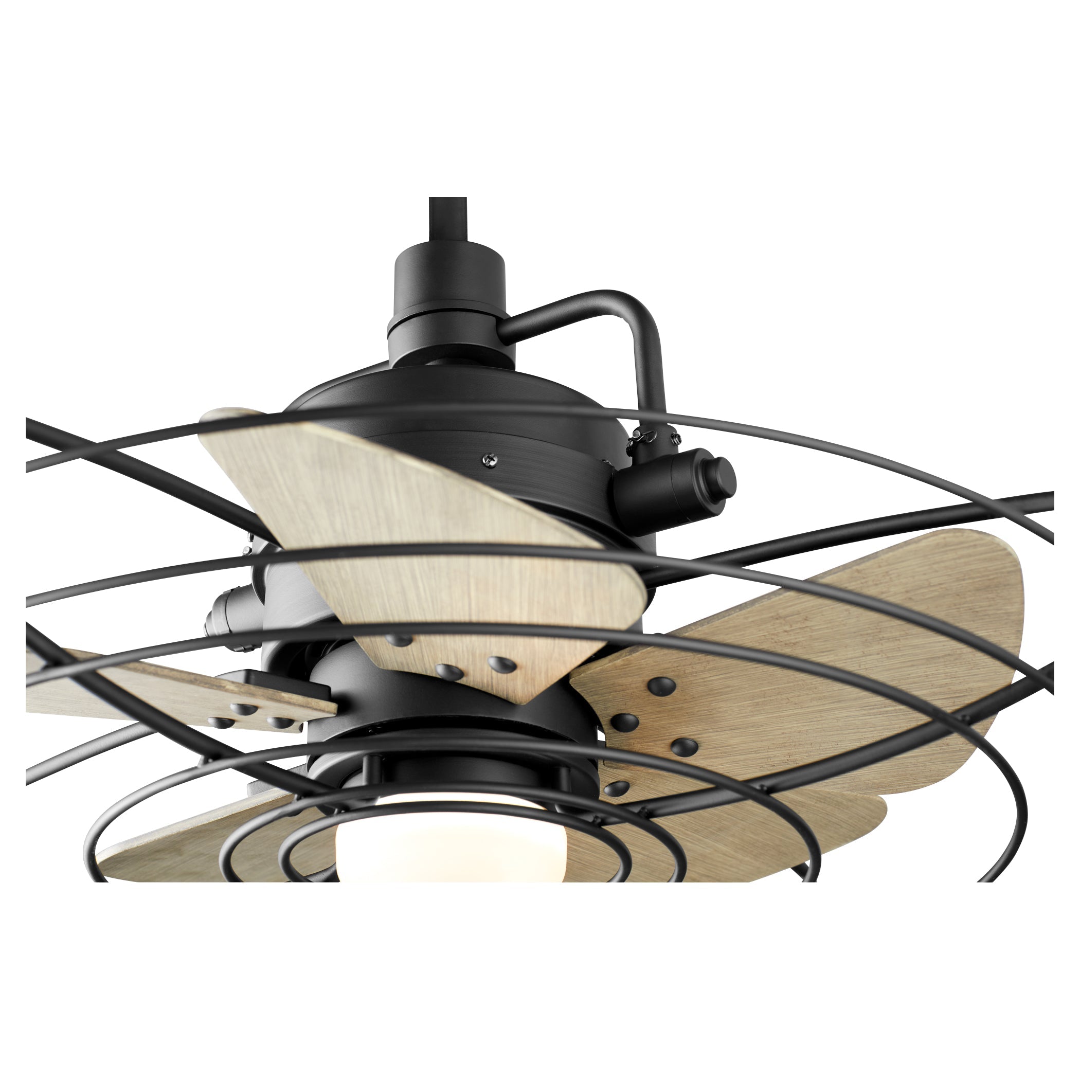 Quorum Bandit 22245-69 Patio Fan - Textured Black