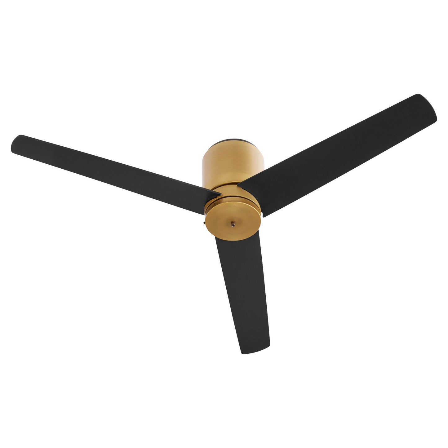 Quorum Banzai 22523-47 Ceiling Fan, UL Dry Rated, Brushed Brass