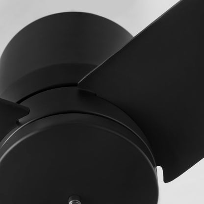Quorum Banzai 22523-59 Ceiling Fan, UL Dry Rated, Matte Black