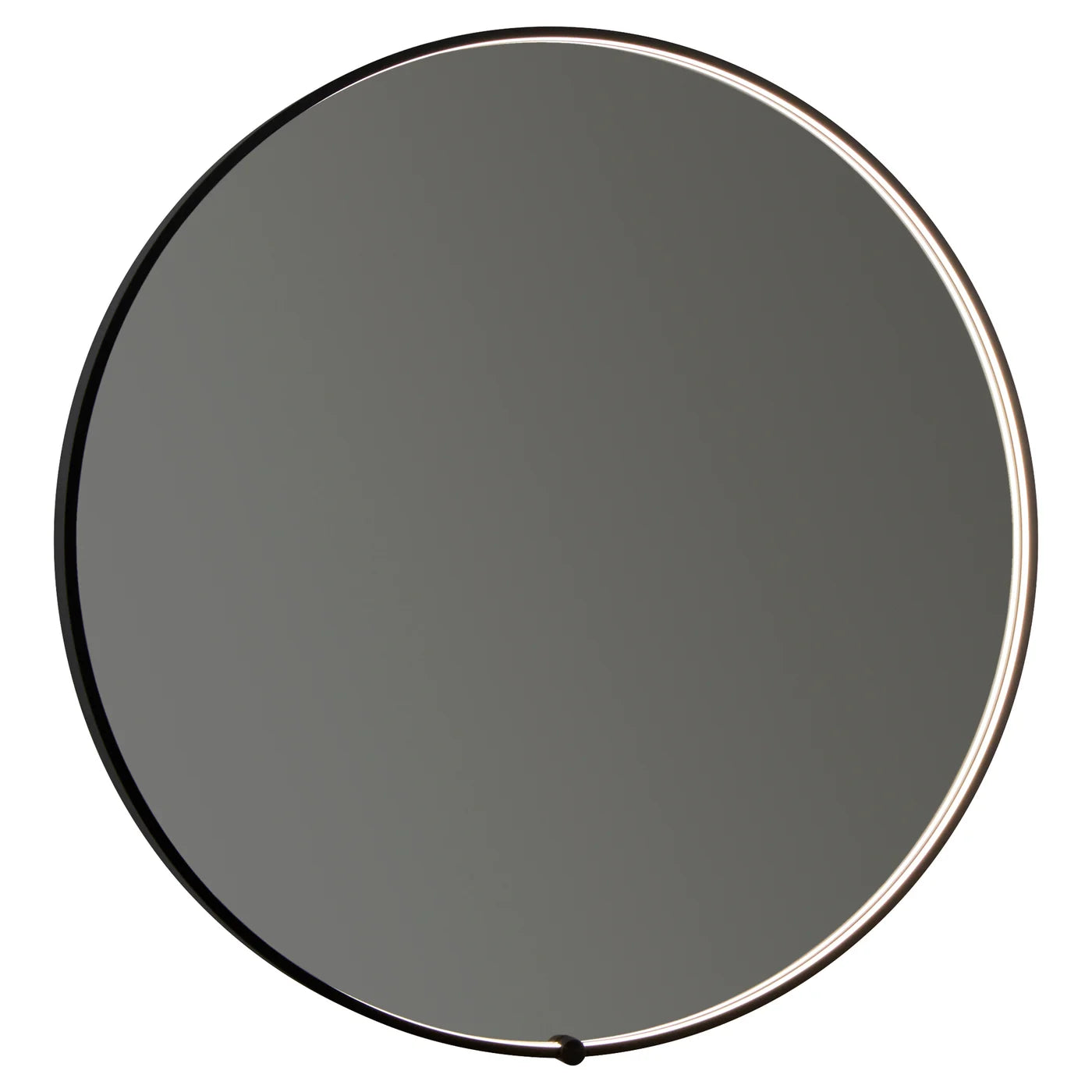 Vanita by Oxygen AVIOR 3-0201-15 Round Lighted LED Mirror 30 Inch - Black
