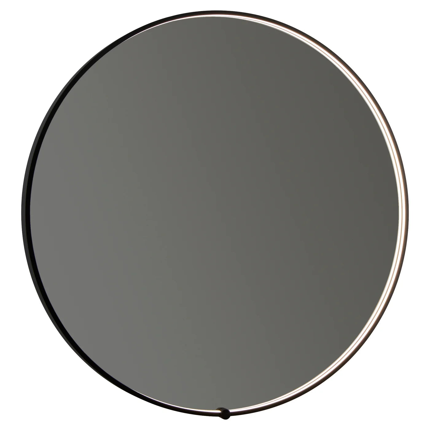 Oxygen AVIOR 3-0201-15 Round Lighted LED Mirror 30 Inch - Black