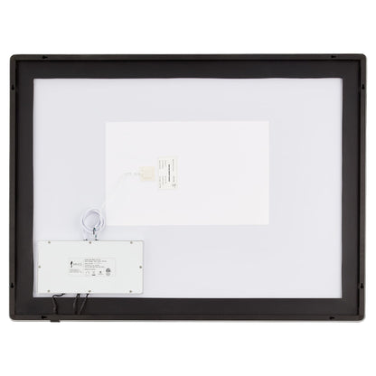 Oxygen Compact 3-0402-15 LED Lighted Mirror 36 Inch x 36 Inch - Black