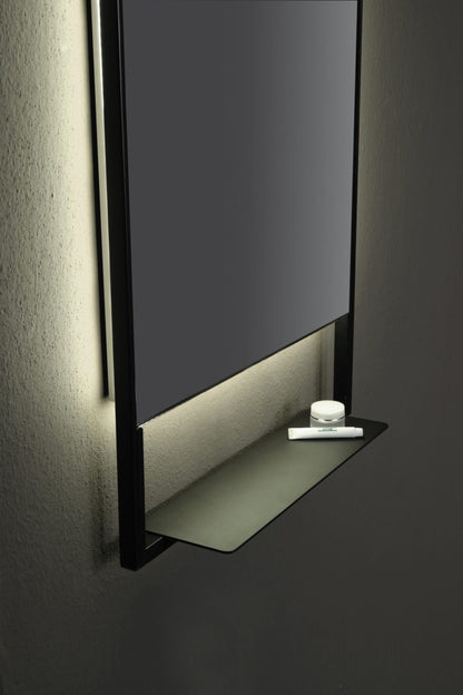 Oxygen Castore 3-0901-15 Lighted LED Mirror 20 Inch x 32 inch - Black