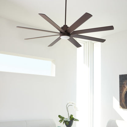 Oxygen COSMO 3-100-22 Large 70 Inch Ceiling Fan 6 Speed Reversible, Damp Rated - Oiled Bronze