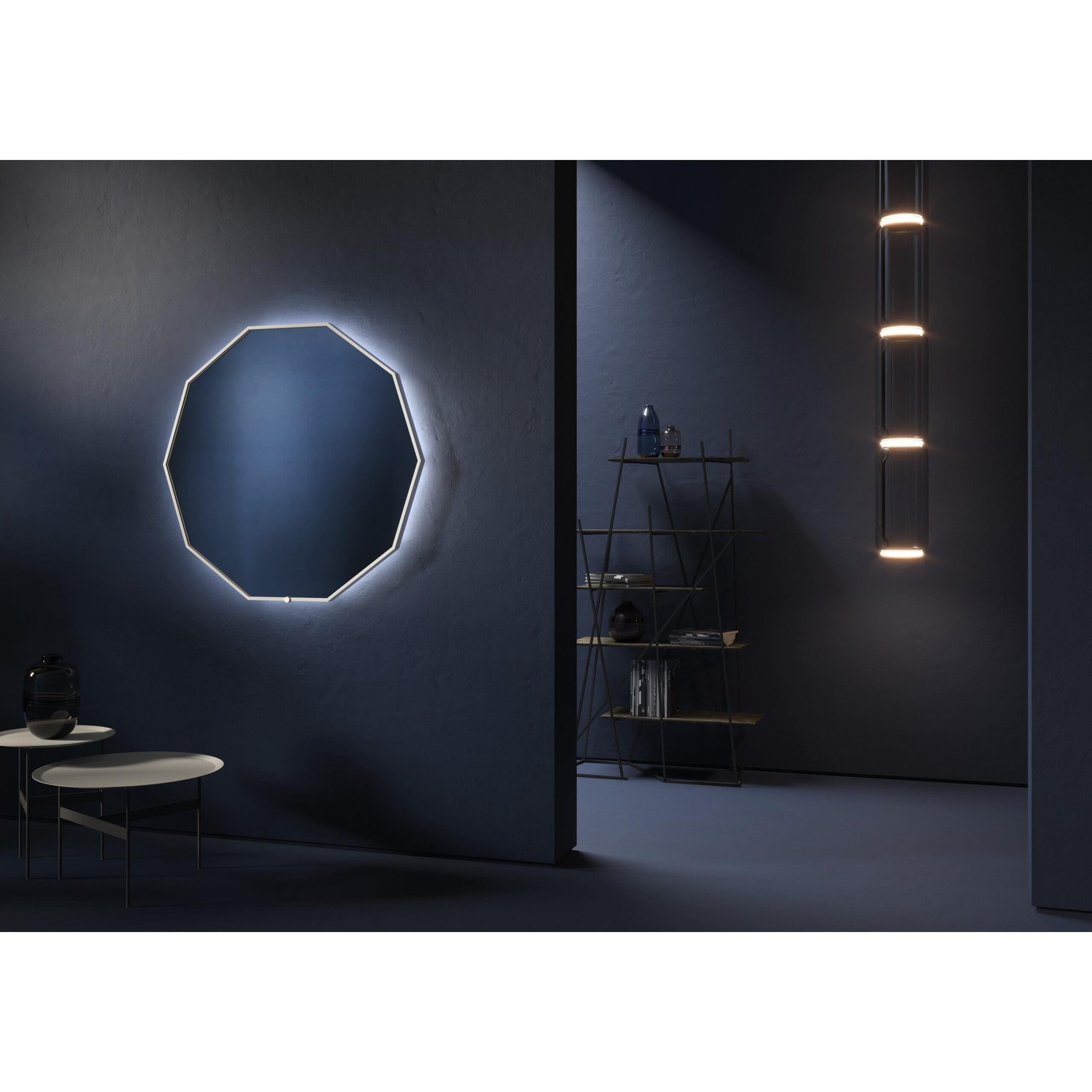 Oxygen Deca 3-1003-15 Lighted LED Mirror 36 Inch Modern - Black Frame