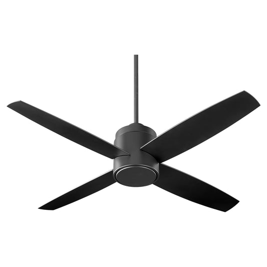 Oxygen OSLO Fan 3-101-15 Modern Black 52 Inch Four Blade Ceiling Fan - Black (Optional Remote 3-8-1000-0) LED Light Kit: Optional (3-9-101)