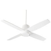 Oxygen Lighting OSLO 3-101-6 Ceiling Fan, 52 inch, 3 Speed Reversible, ABS Blades, Damp Rated - White
