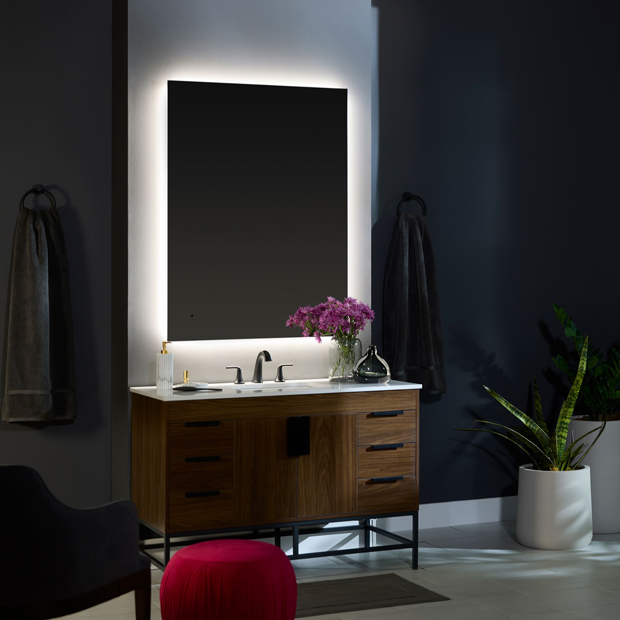 Oxygen Galaxy 3-1102-0 Lighted LED Vanity Mirror 36 x 36 Inch