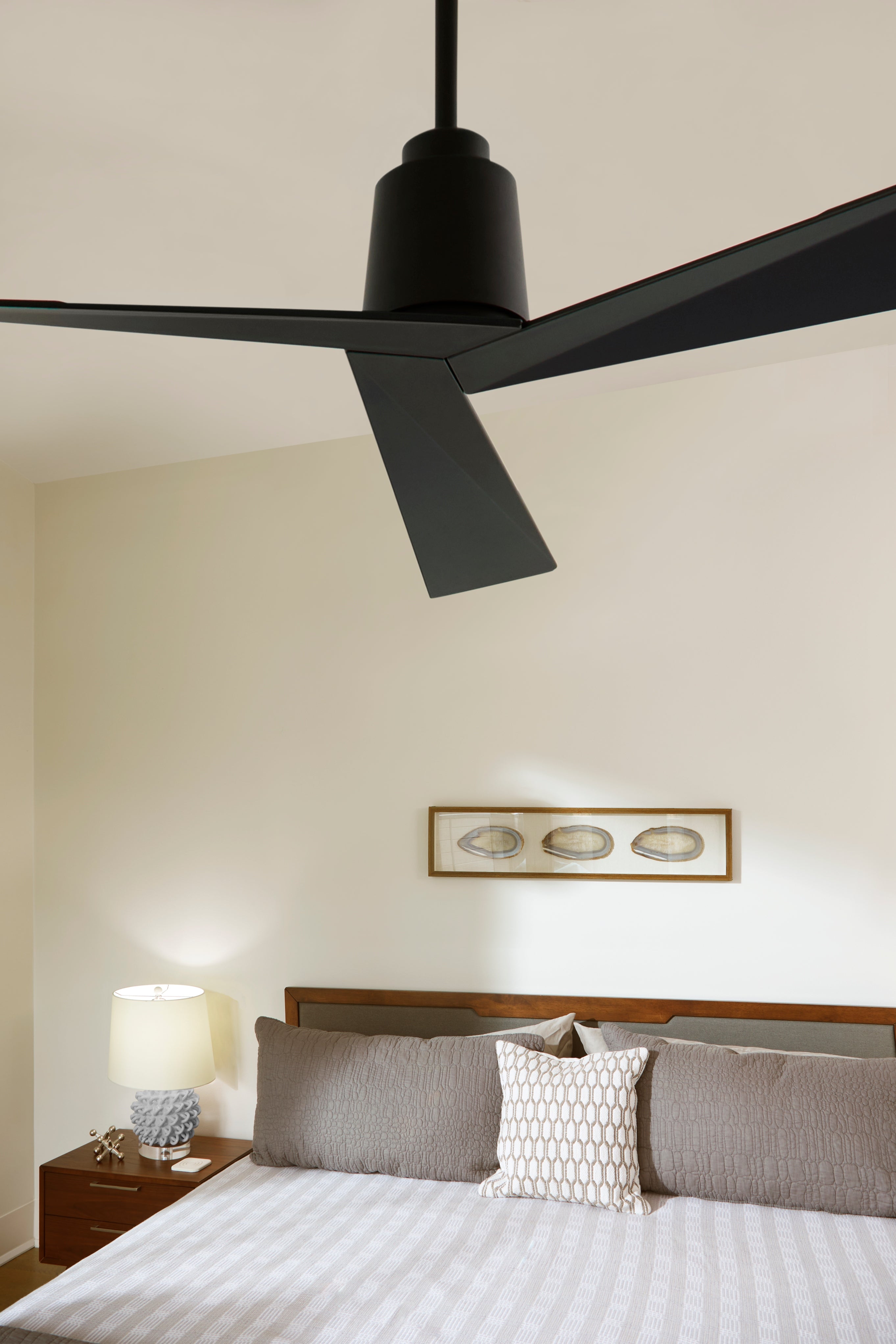 Oxygen DYNAMO Ceiling Fan with Remote - Modern, Contemporary - 54 Inch - Damp Rated - 6 Speeds - Reversible with Remote