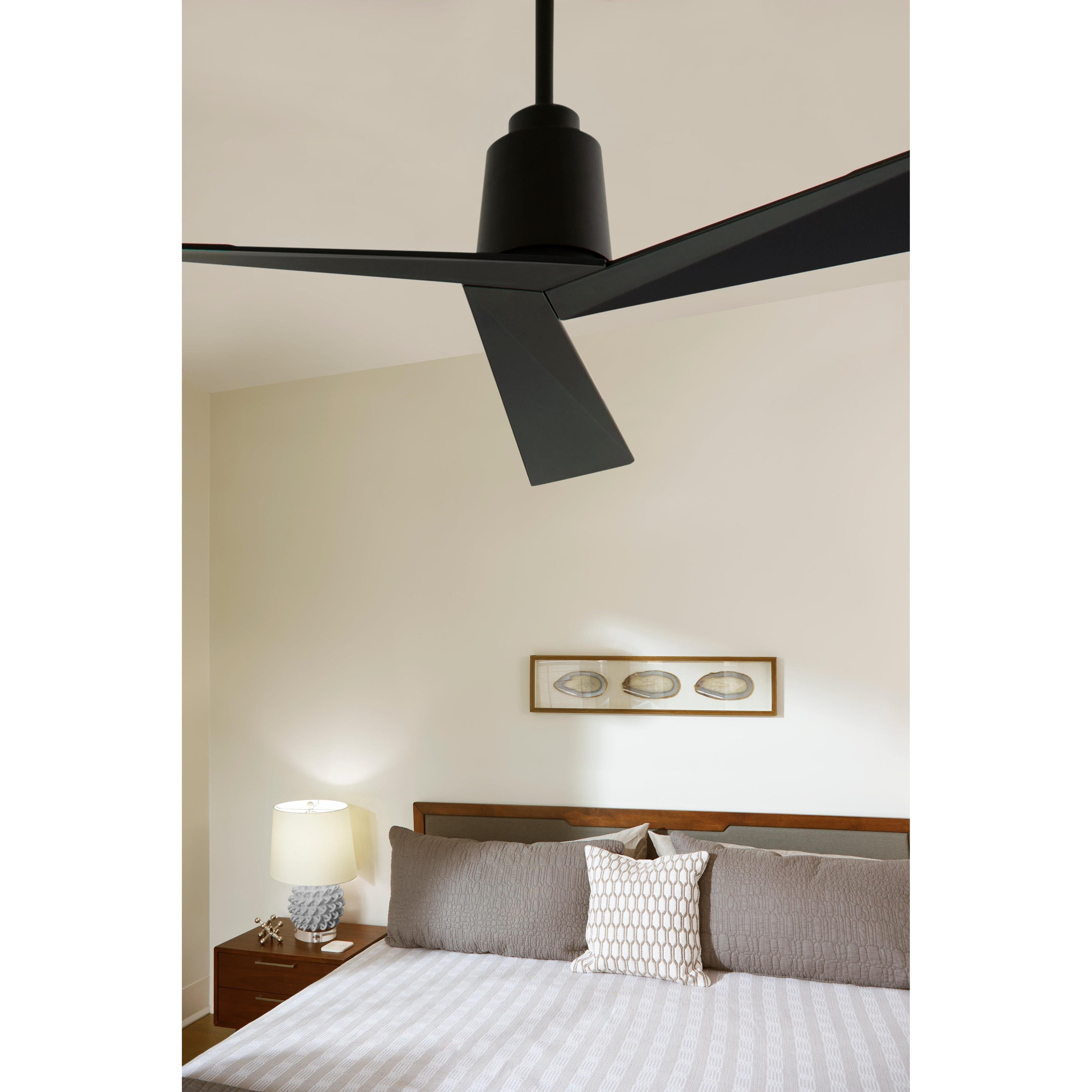Oxygen DYNAMO Ceiling Fan with Remote - Modern, Contemporary - 54 Inch - Damp Rated - 6 Speeds - Reversible with Remote