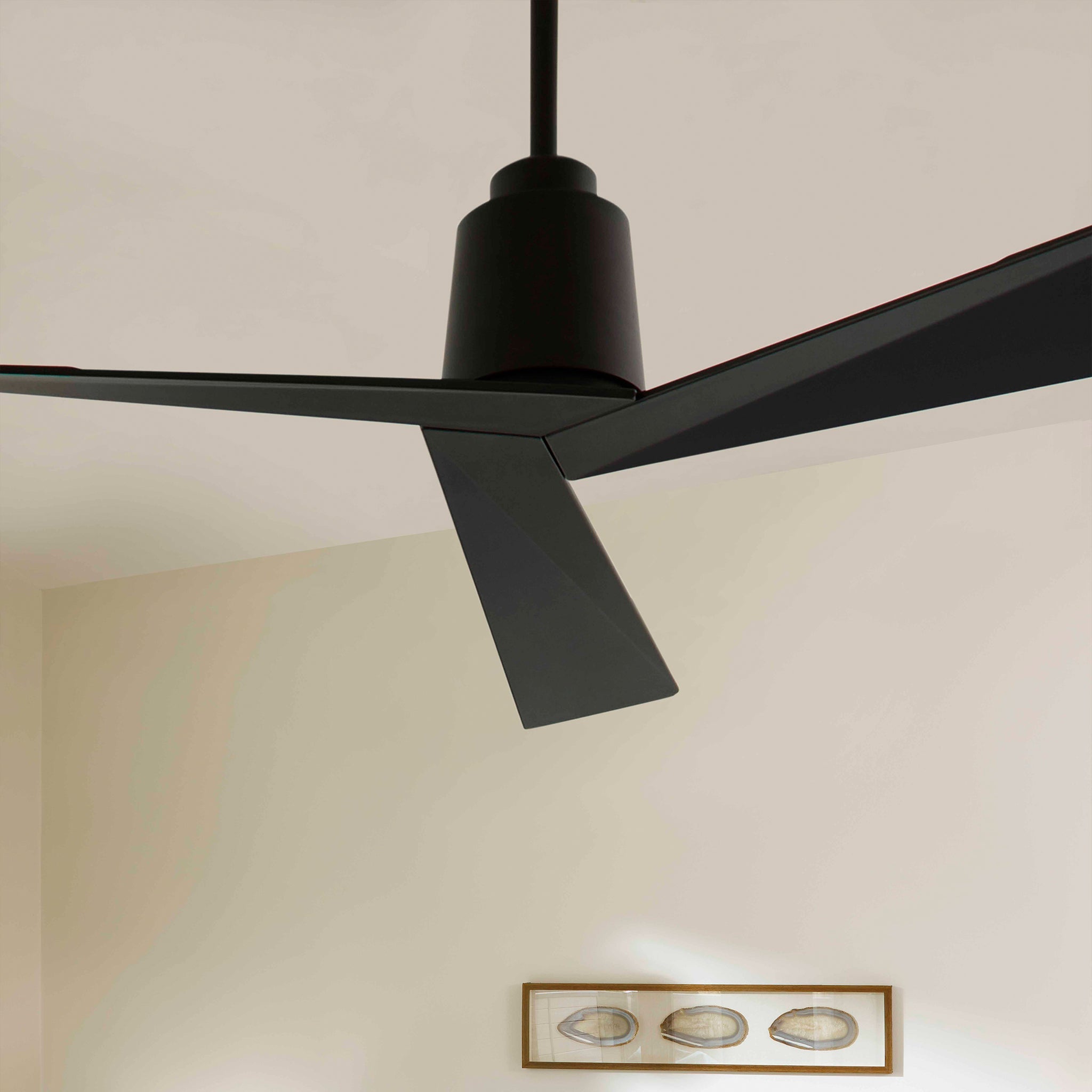 Oxygen Dynamo 3-113-15 Modern Ceiling Fan 54 Inch Damp Rated - Black