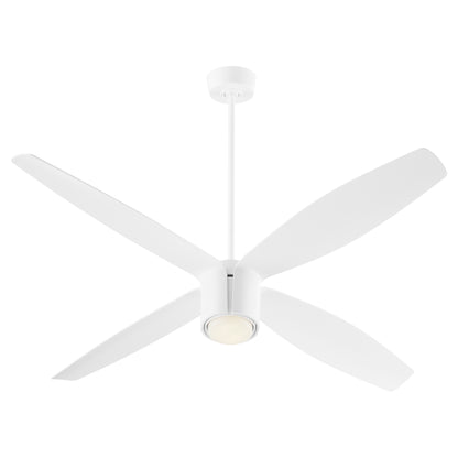 Oxygen Samaran 3-116-6 Smart Ceiling Fan 60 Inch No Light with Wall Control - White