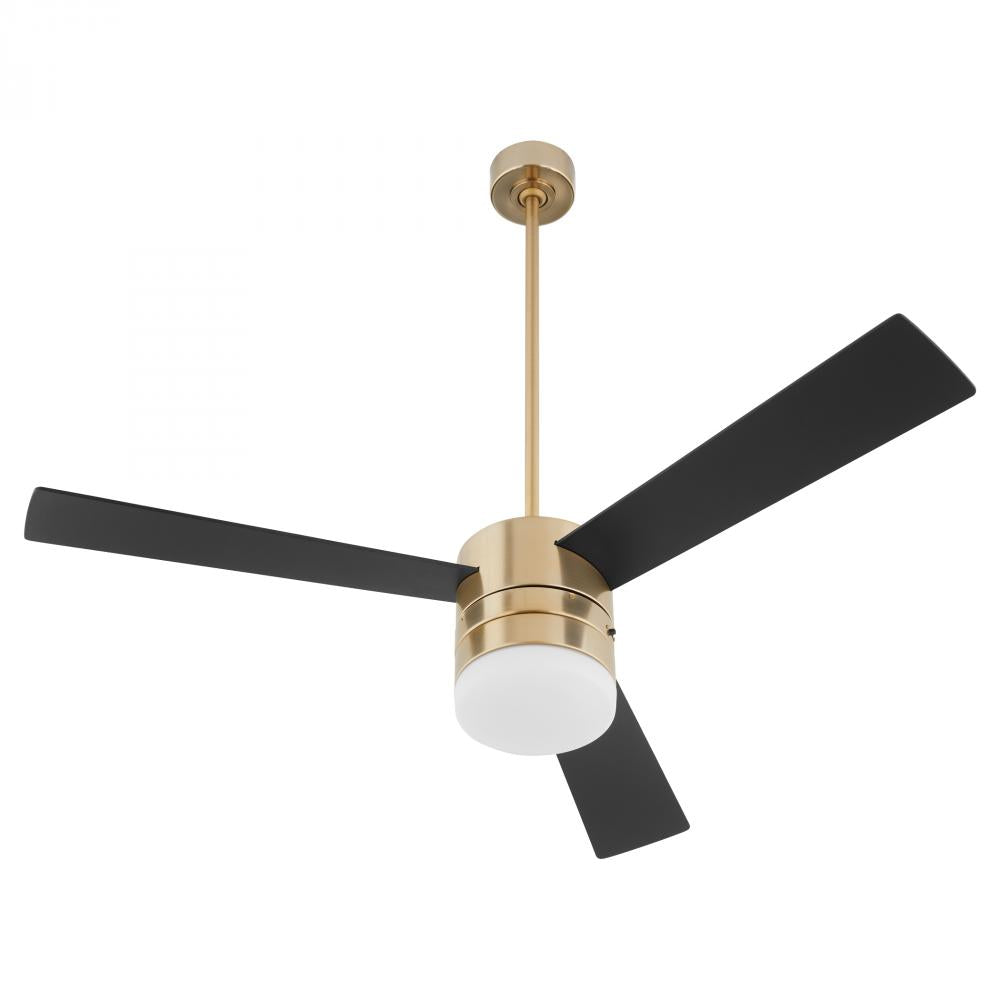 Oxygen Lighting ALLEGRO 3-119-40 Fan - Aged Brass