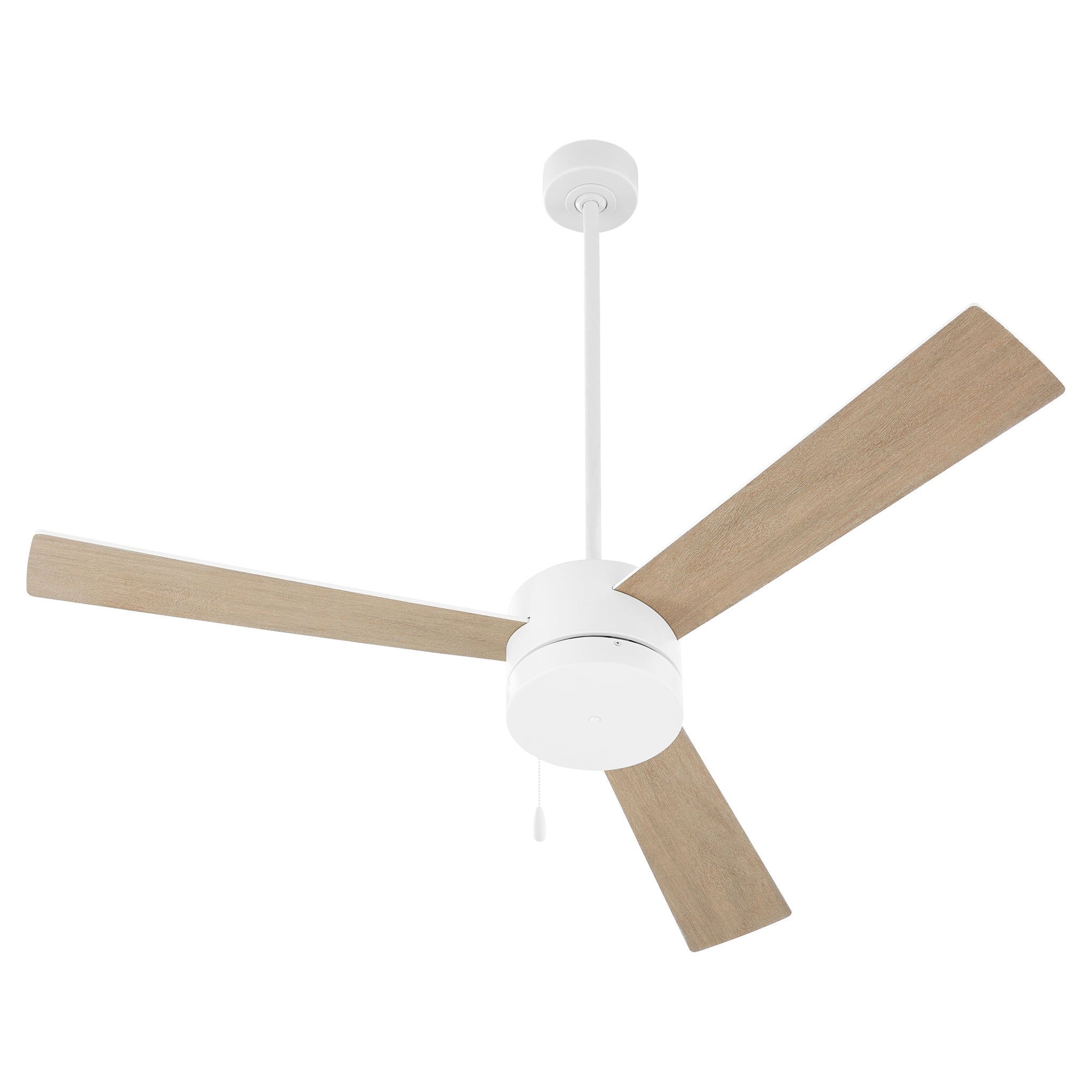 Oxygen ALLEGRO 3-119-6 52 Inch Pull Chain Ceiling Fan - 3 Speed Reversible - LED Light Optional - White with duo-toned blades of White/Weathered Grey