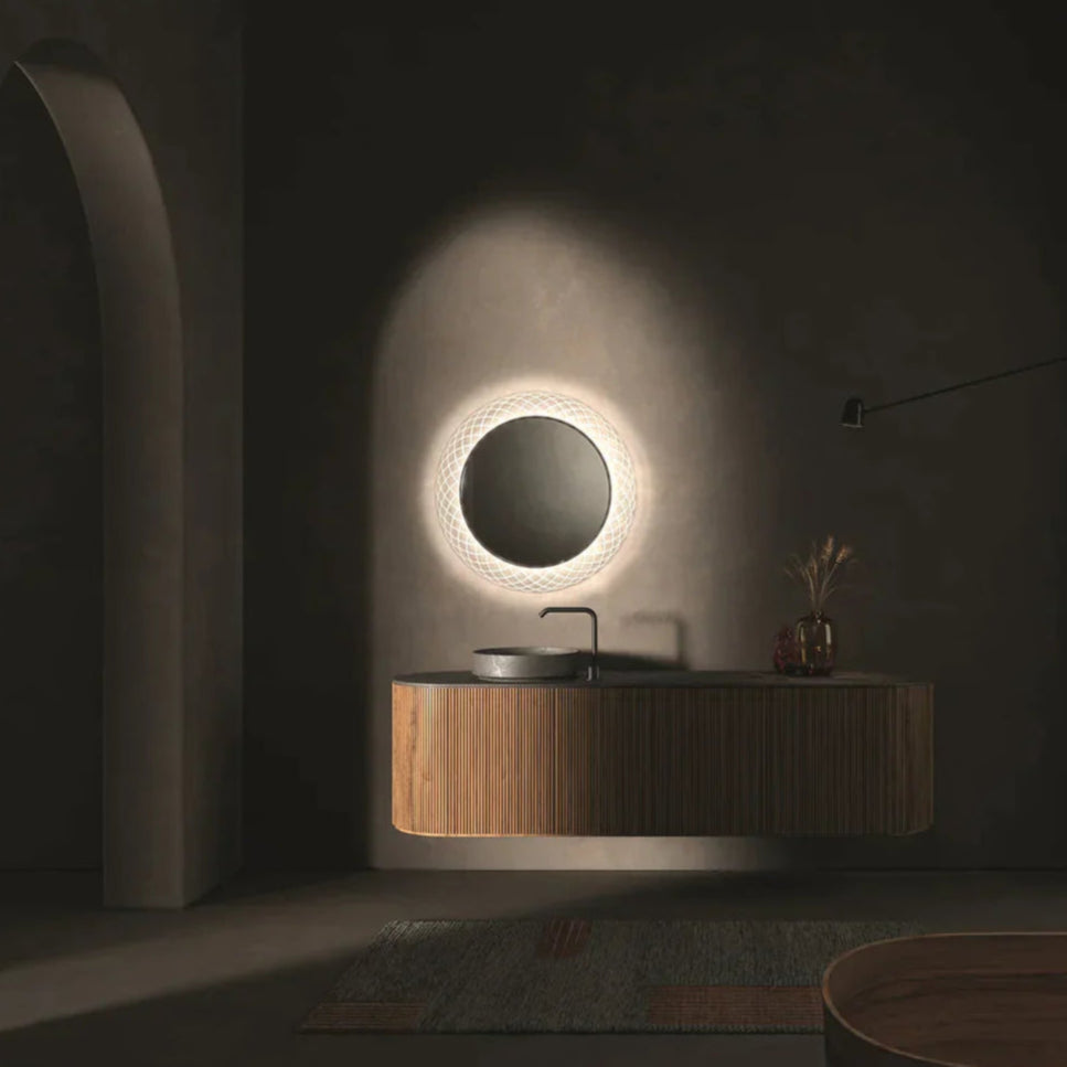 Oxygen PERLA 3-1202-0 Round Lighted CCT Selectable LED Mirror 36 Inch