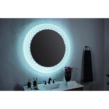 Oxygen PERLA 3-1202-0 Round Lighted CCT Selectable LED Mirror 36 Inch