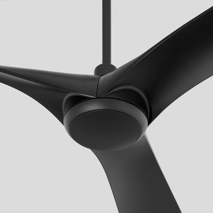 Oxygen Ridley 3-123-15 Smart Ceiling Fan 58 Inch No Light with Wall Control - Black