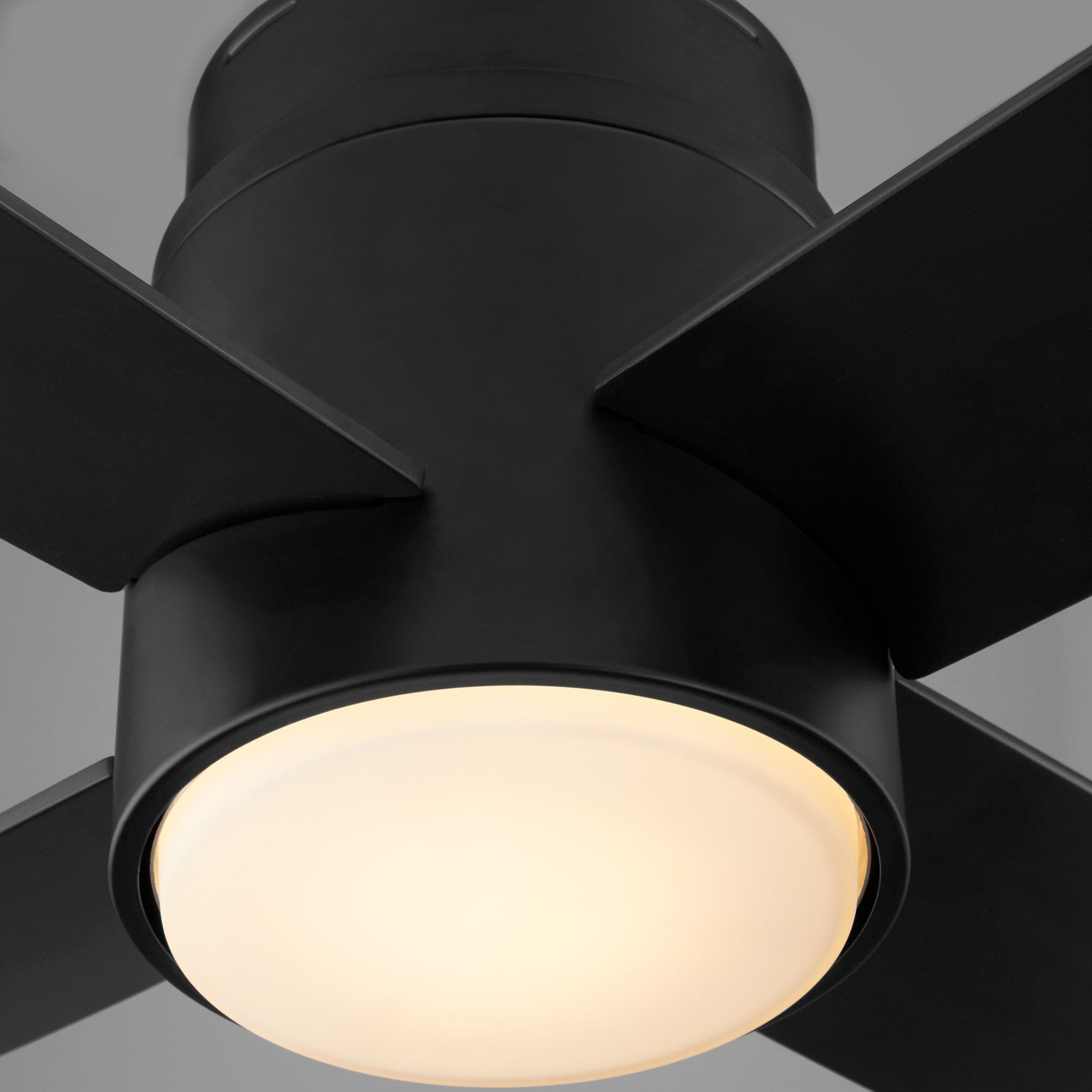 Oxygen OSLO Hugger Small Ceiling Fan 44 Inch - Black 3-128-15, Satin Nickel 3-128-24, White 3-128-6