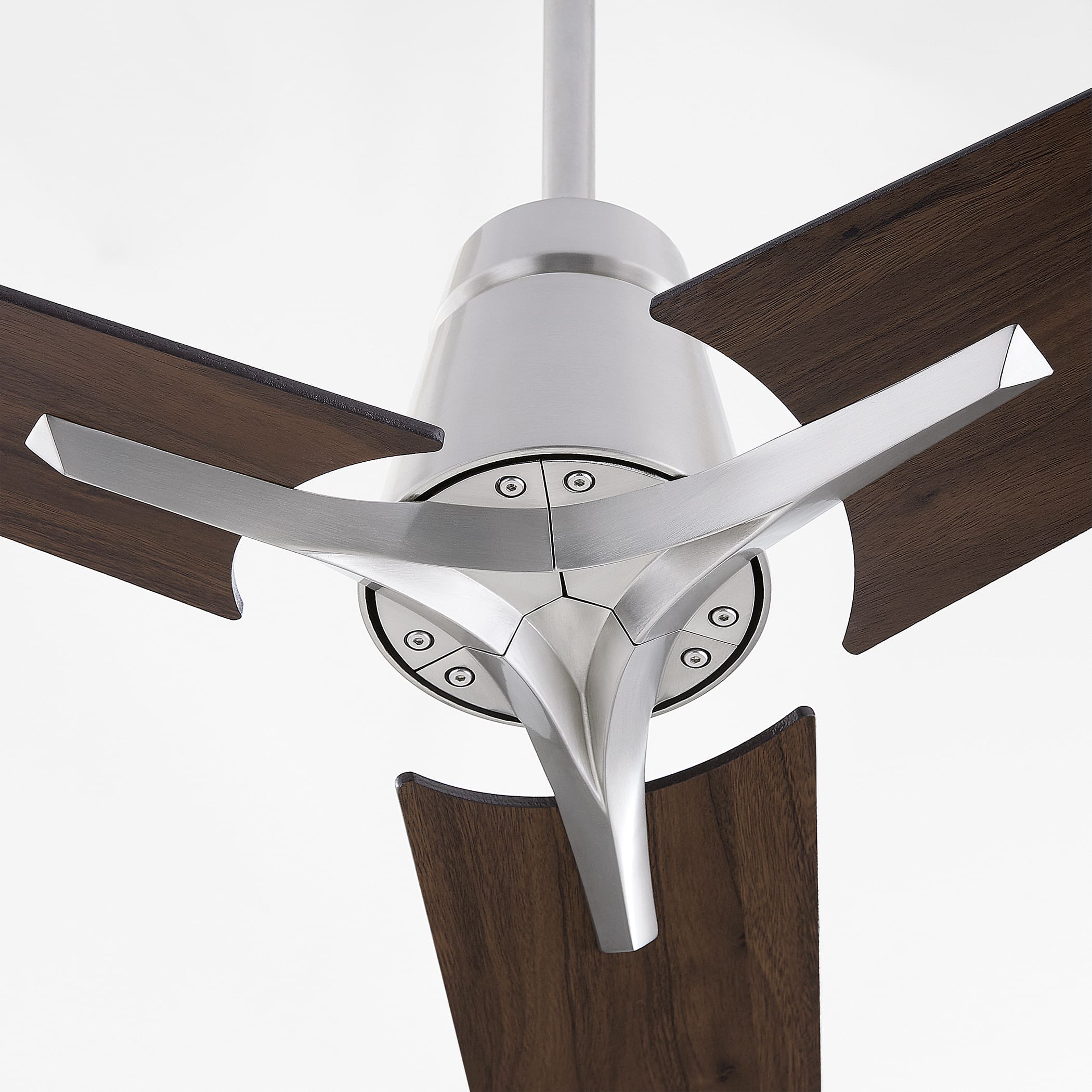 Oxygen Lighting HALCYON 3-131-24 Designer Ceiling Fan 56 Inch Indoor, Wall/Remote Control (Included) - Satin Nickel