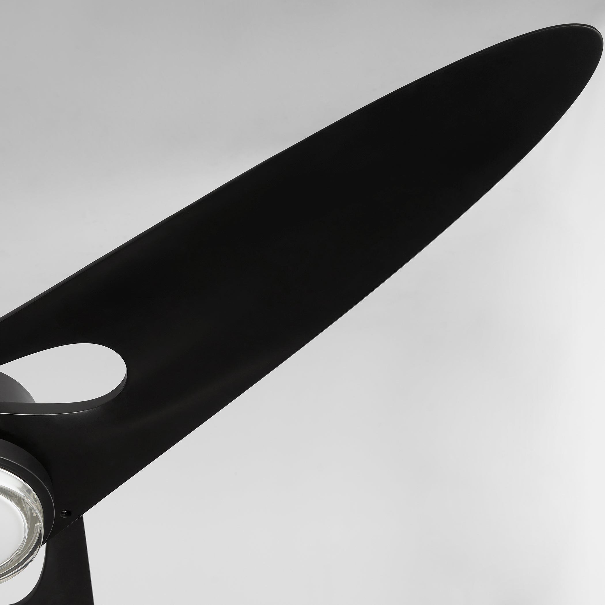 Oxygen APOGEE 3-132-15 Ceiling Fan, 3 Blades, LED Light + Wall Control included – Black, Aged Brass Pillars
