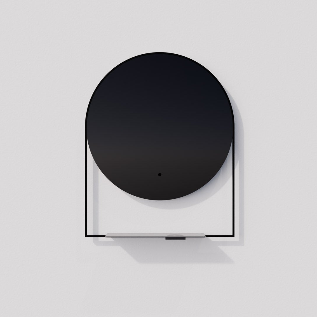 Oxygen CASSIOPEA 3-1801-15 Round Lighted LED Vanity Mirror with Wireless Phone Charger