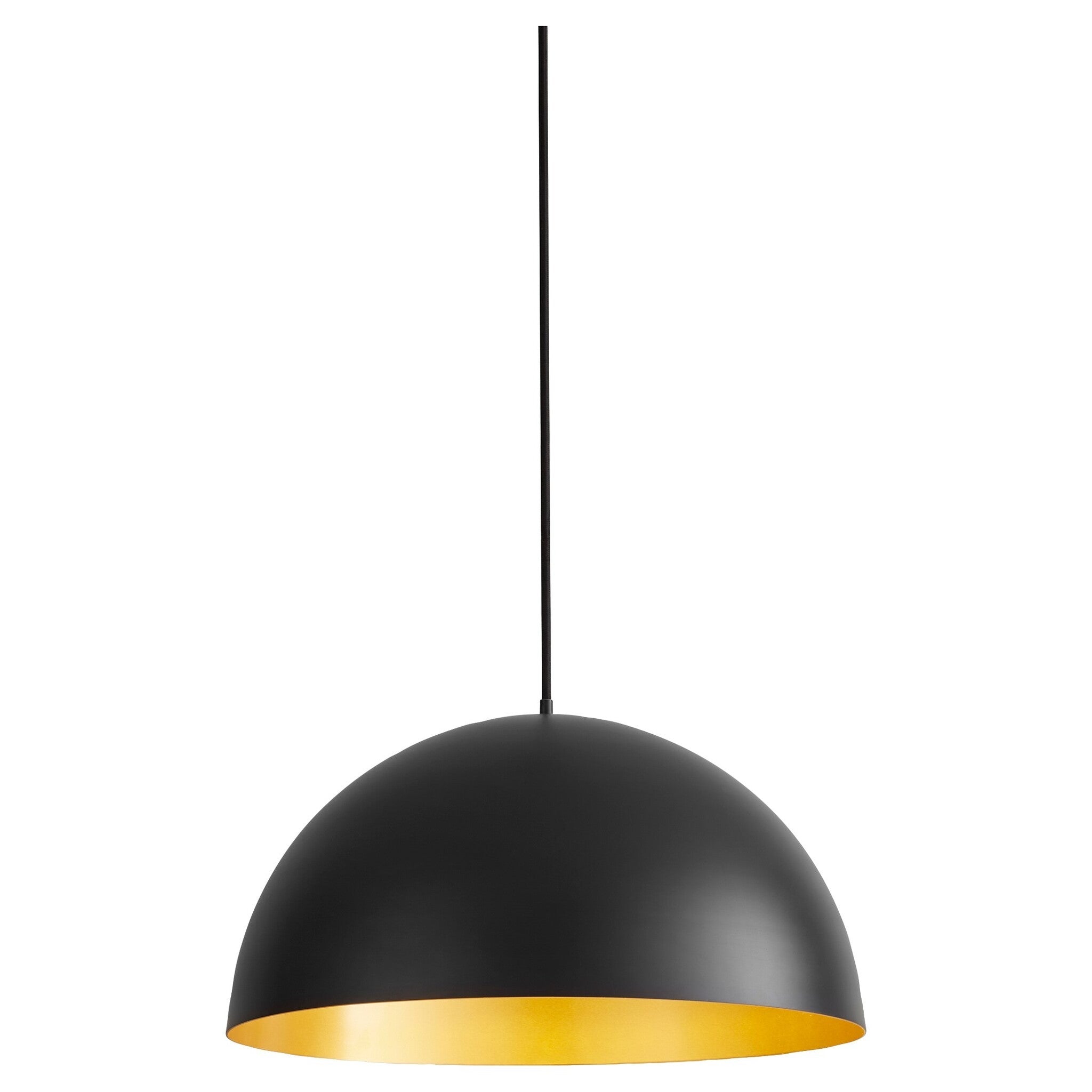 Oxygen Lucci 3-20-1550 Pendants - Black W/ Industrial Brass 16"