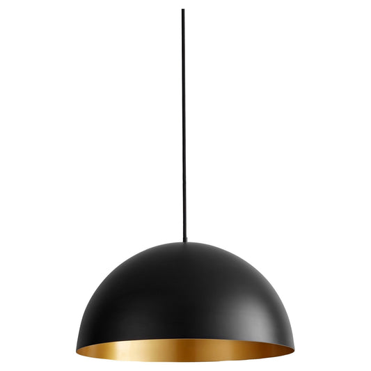 Oxygen Lucci 3-20-1550 Pendants - Black W/ Industrial Brass