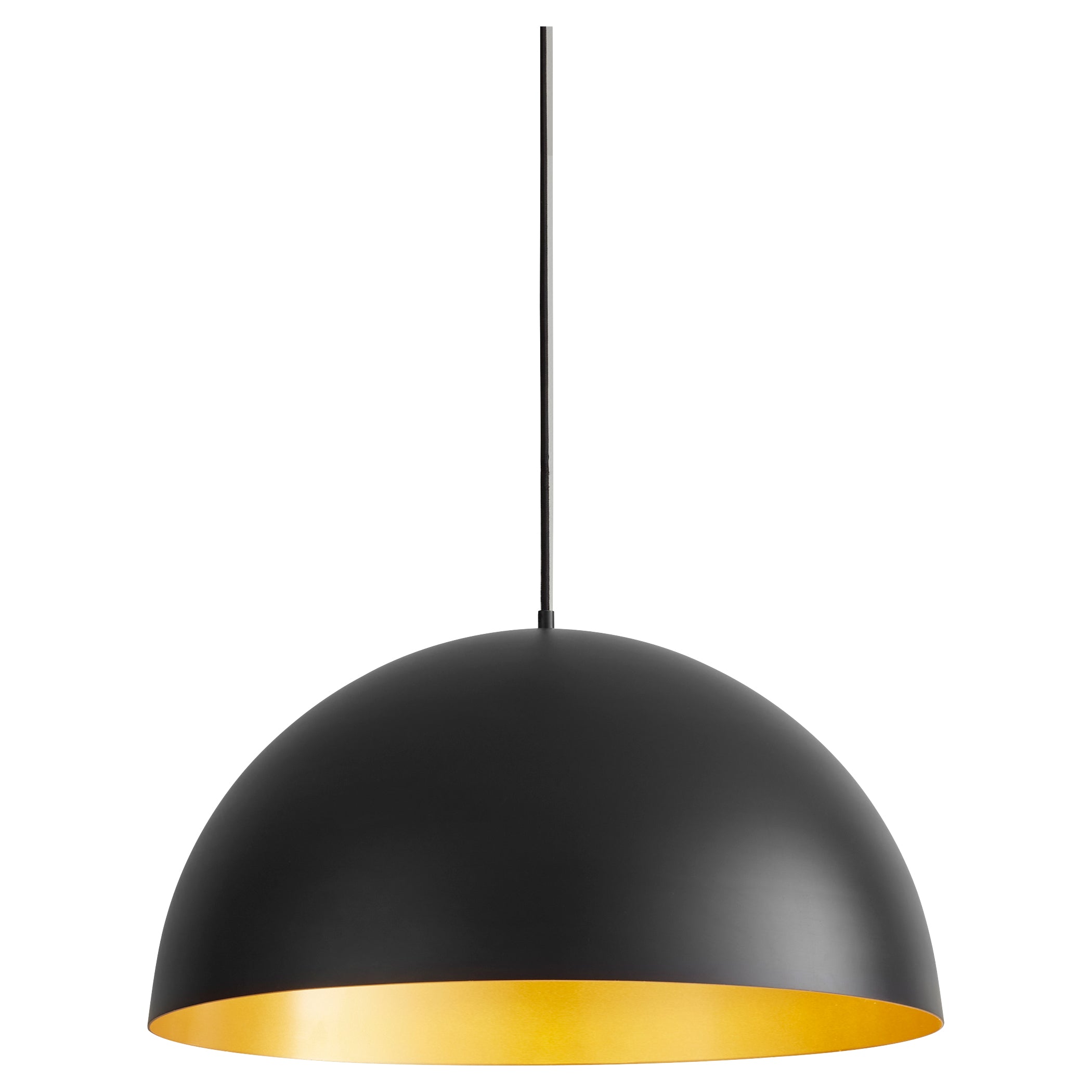 Oxygen Lucci 3-21-1550 Pendants - Black W/ Industrial Brass 23"