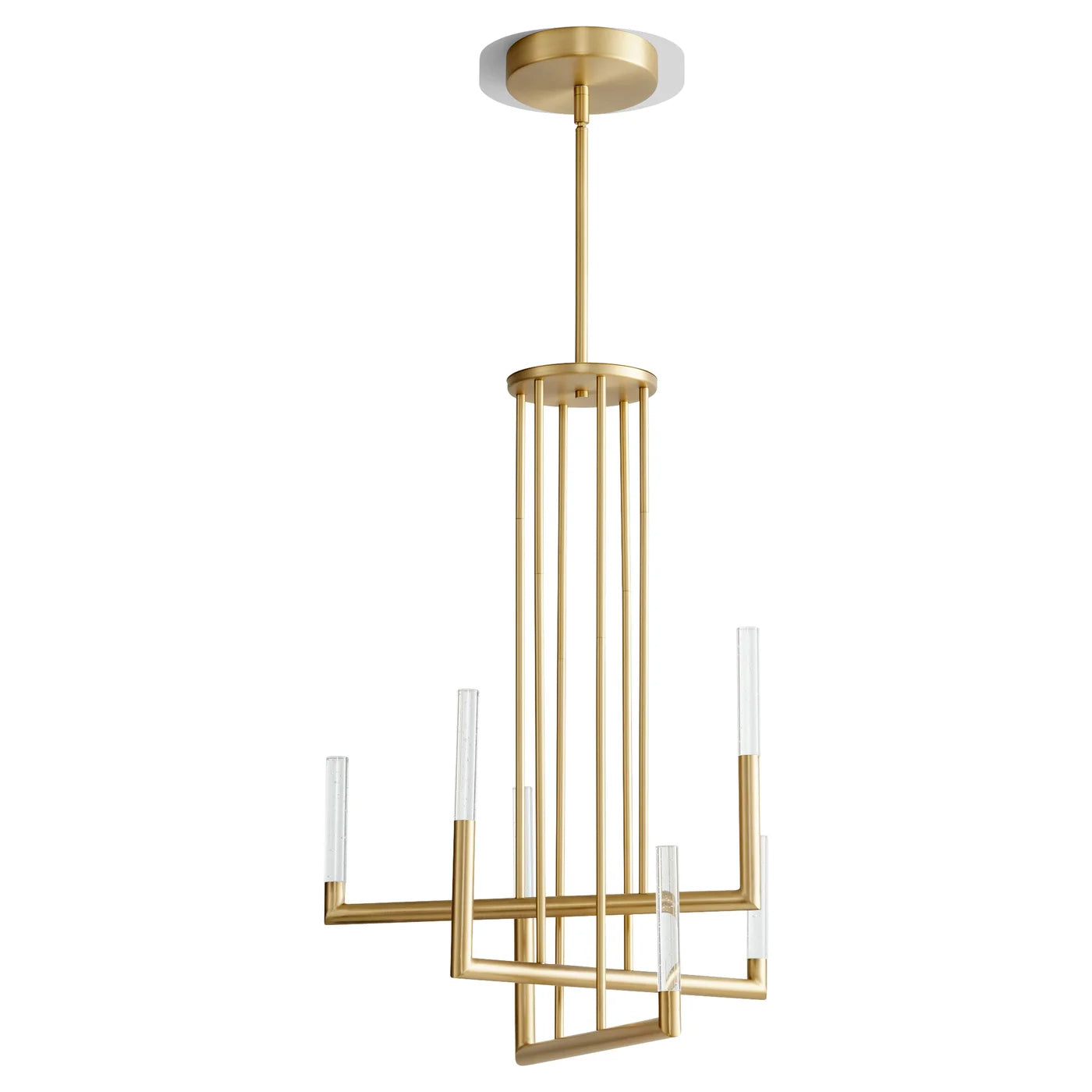 Oxygen Lustre 3-24-40 Chandeliers - Aged Brass