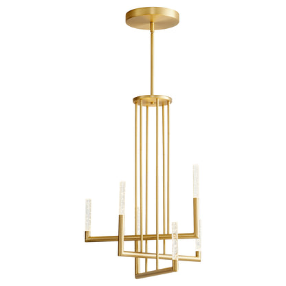 Oxygen Lustre 3-24-40 Chandeliers - Aged Brass