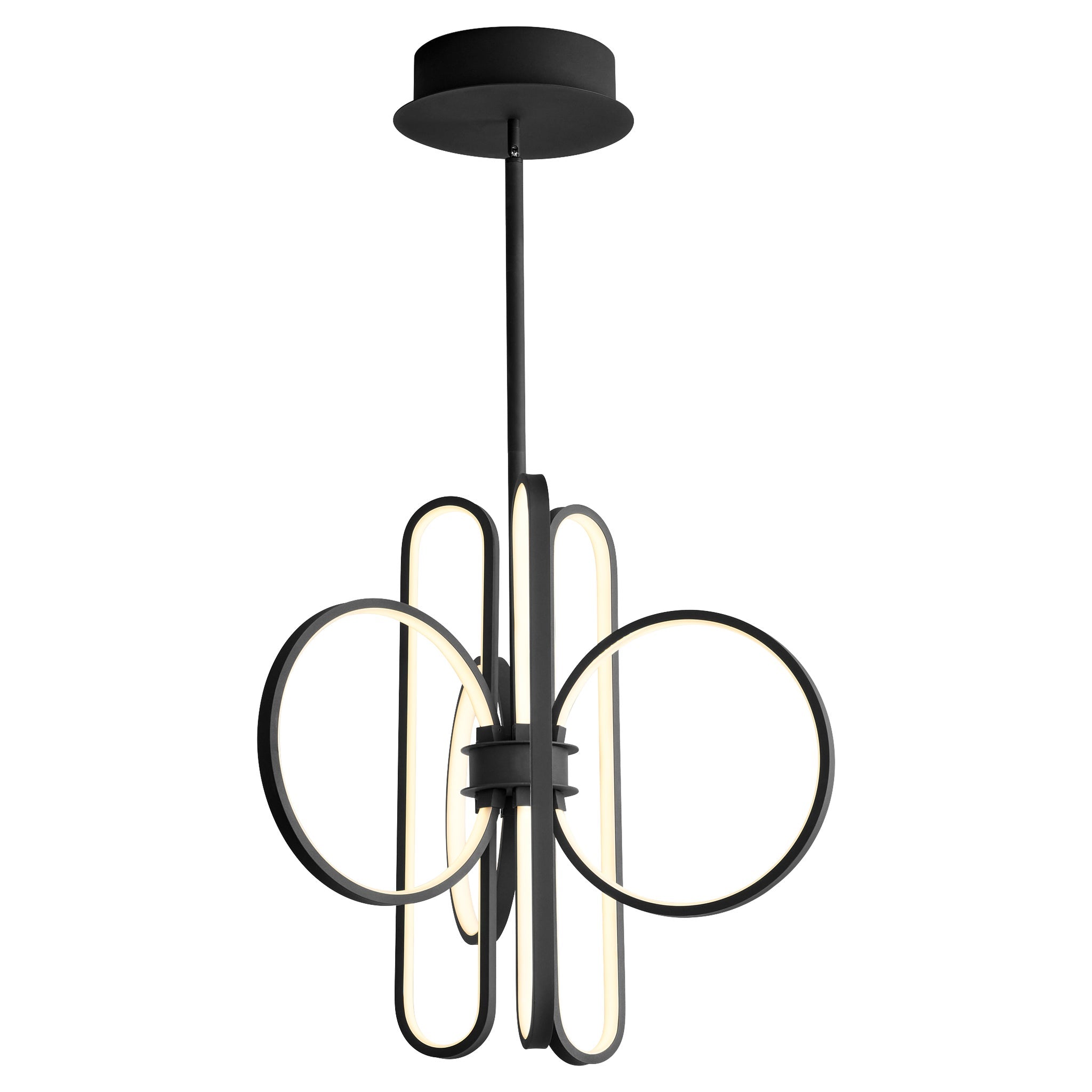 Oxygen Lupe 3-25-15 LED Chandelier Light - Black