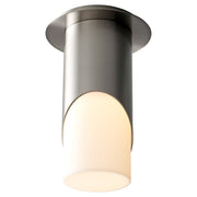 Oxygen Lighting 3-354-35 Modern Ceiling Mount LED Fixture, UL Damp Rated, Satin Nickel