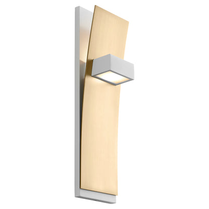 Oxygen Dario 3-400-640 Sconces - White W/ Aged Brass