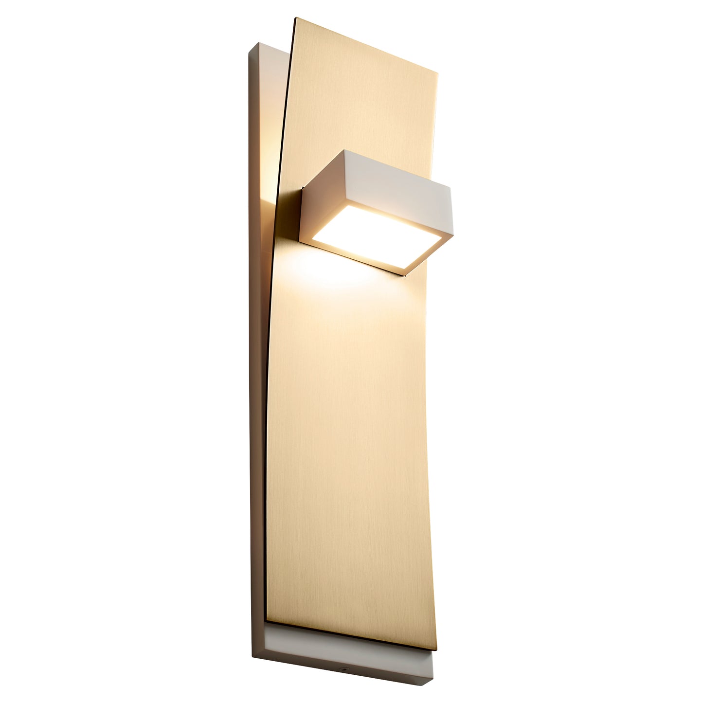 Oxygen Dario 3-400-640 Sconces - White W/ Aged Brass