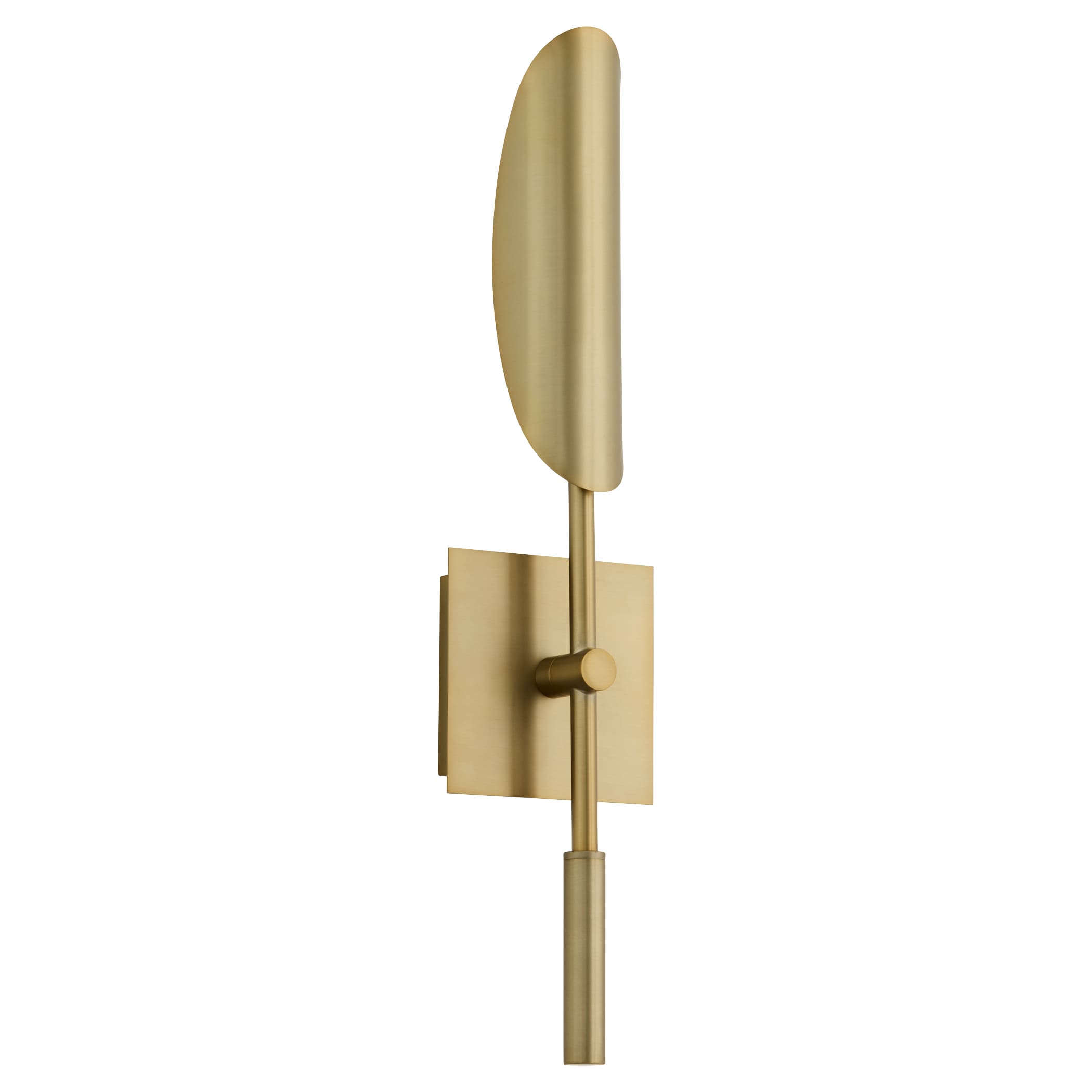 Oxygen PIVOT 3-405-40 LED Wall Sconce Light Fixture - Aged Brass