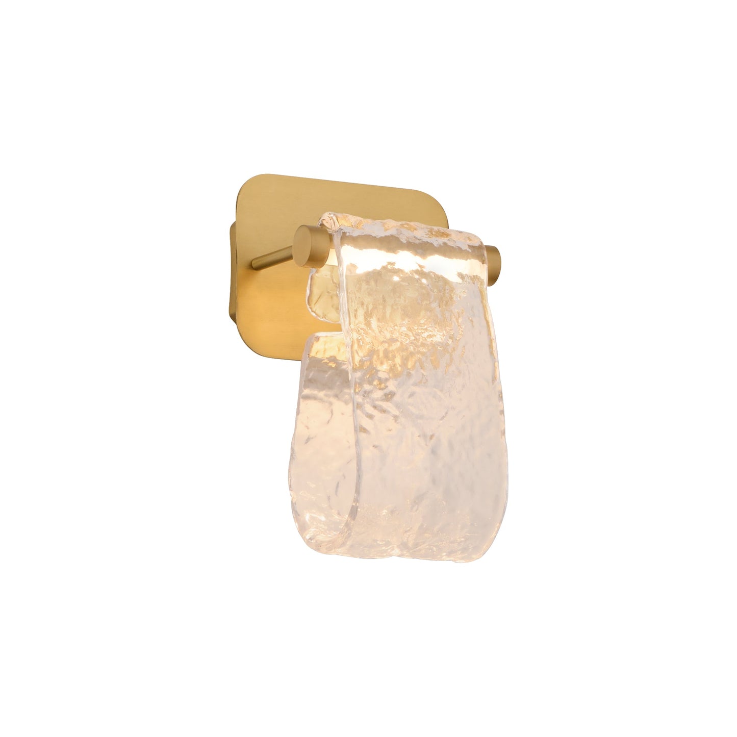 Oxygen Lighting Veer 3-502-40 Sconce, UL Damp Rated, Aged Brass