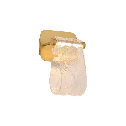 Oxygen Lighting Veer 3-502-40 Sconce, UL Damp Rated, Aged Brass