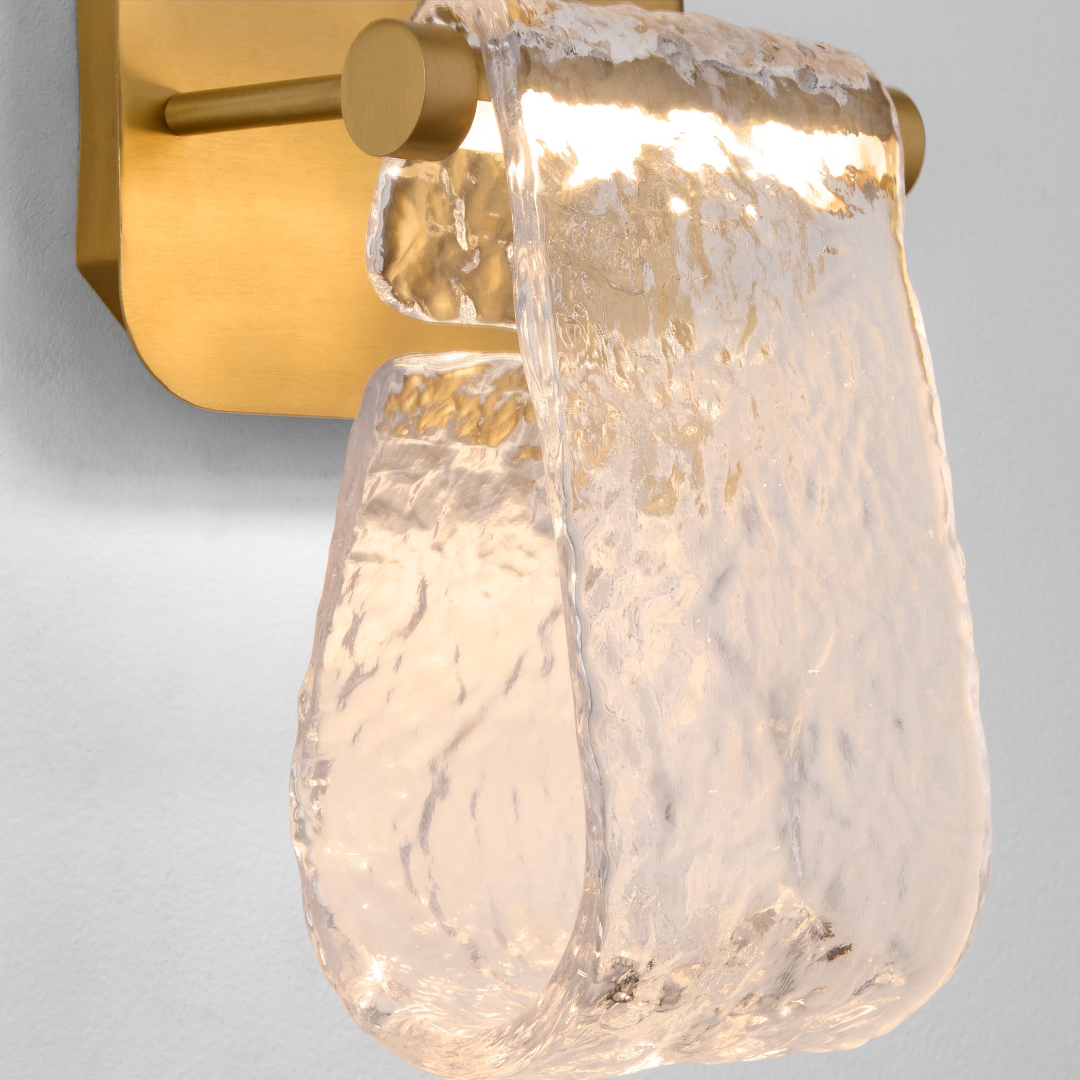 Oxygen Lighting Veer 3-502-40 Sconce, UL Damp Rated, Aged Brass