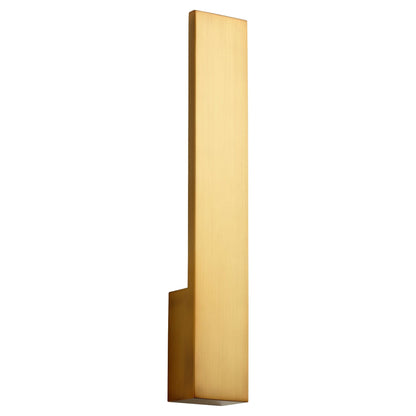Oxygen Lighting 3-511-40 Sconce, UL Damp Rated, Aged Brass