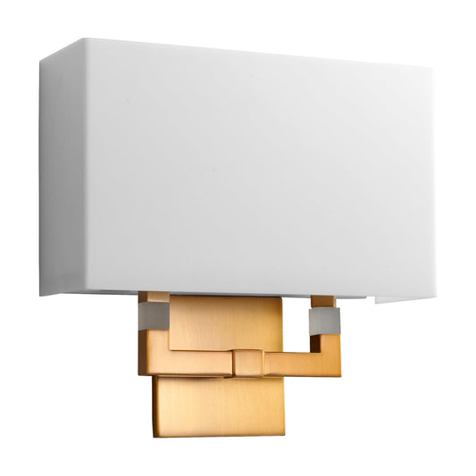 Oxygen Lighting CHAMELEON 3-514-35 Sconce, UL Damp Rated, Aged Brass