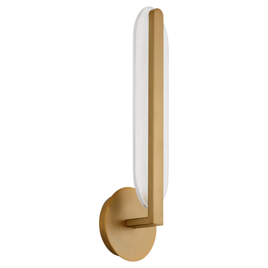 Oxygen Lighting Avian 3-5145-56 Sconce, UL Damp Rated, Brushed Brass